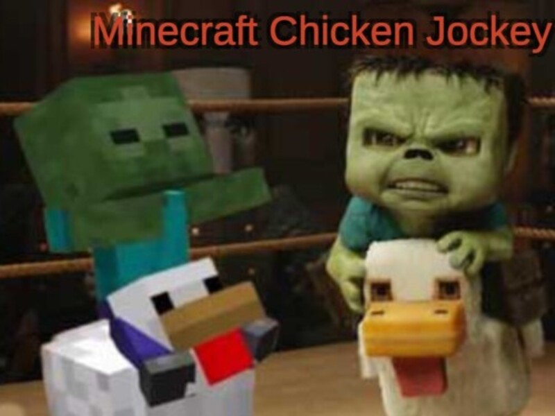 Minecraft Chicken Jockey