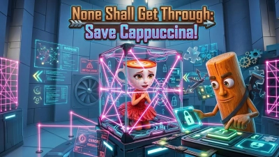 None Shall Get Through: Save Cappuccina! — 무료 온라인 게임
