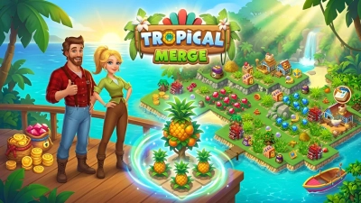 Игра Tropical Merge онлайн
