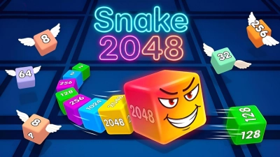Snake 2048 — lojë online falas