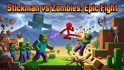 Stickman vs Zombies: Epic Fight — free online game